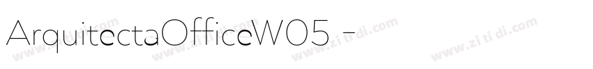 ArquitectaOfficeW05 字体转换